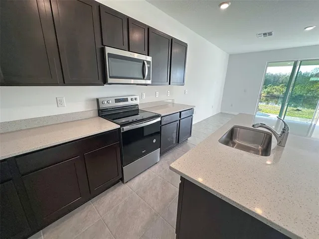 a close view of appliances