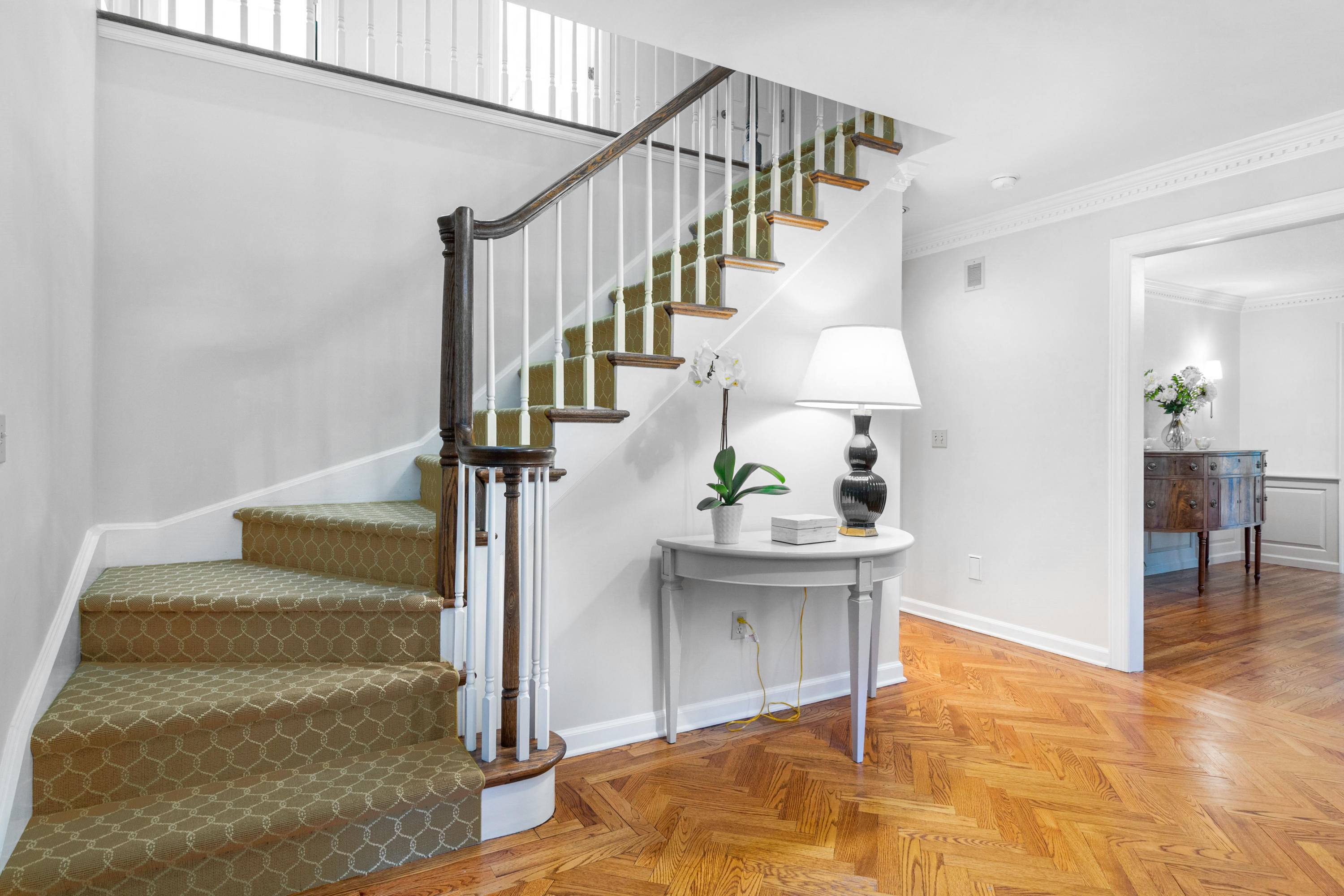 75 Lake Wind Road New Canaan, CT 06840 - Photo 22 of 37 Foyer stairs