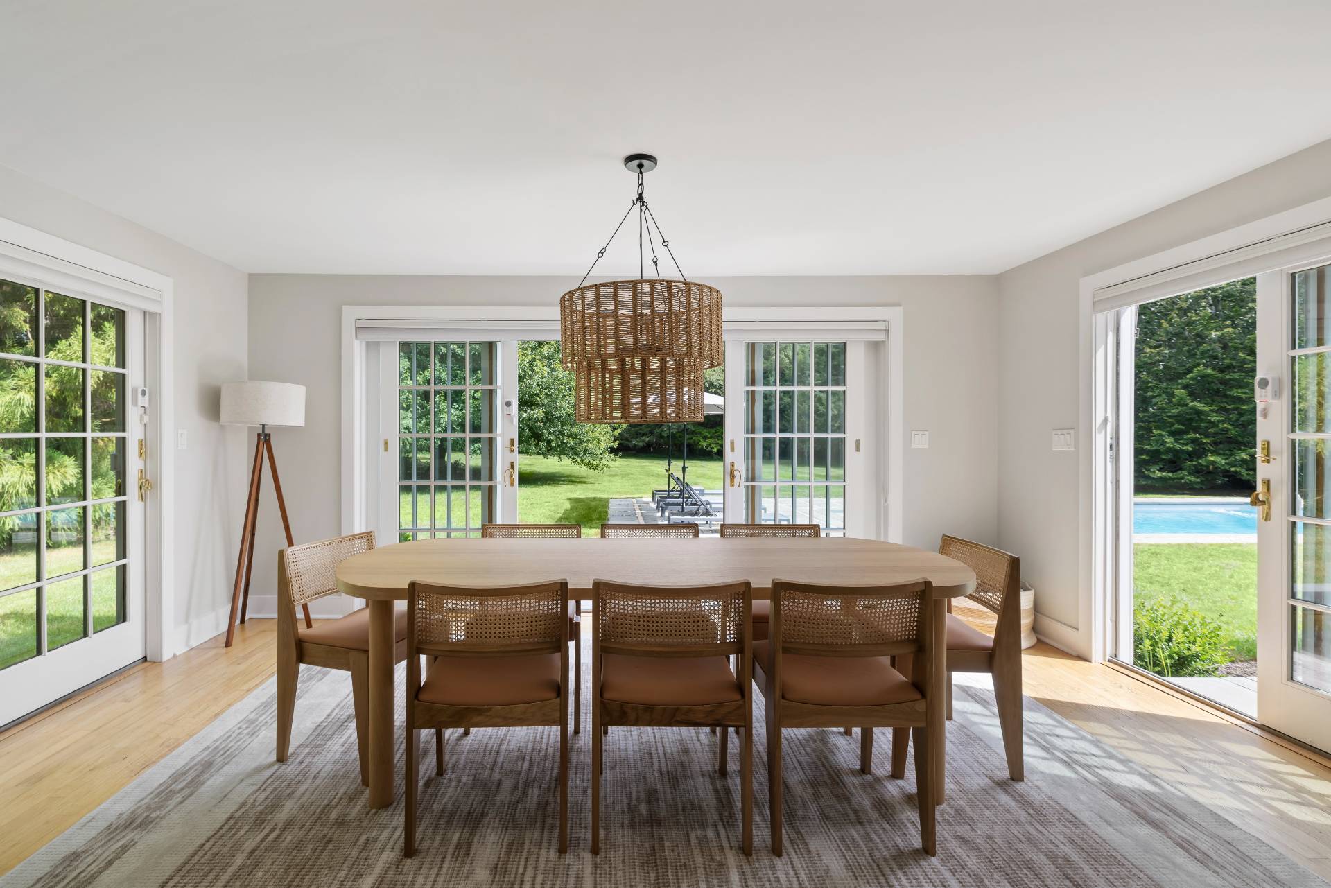 10 Aelfie's Way Bridgehampton, NY 11932 - Photo 12 of 31 a dining room with furniture window and wooden floor