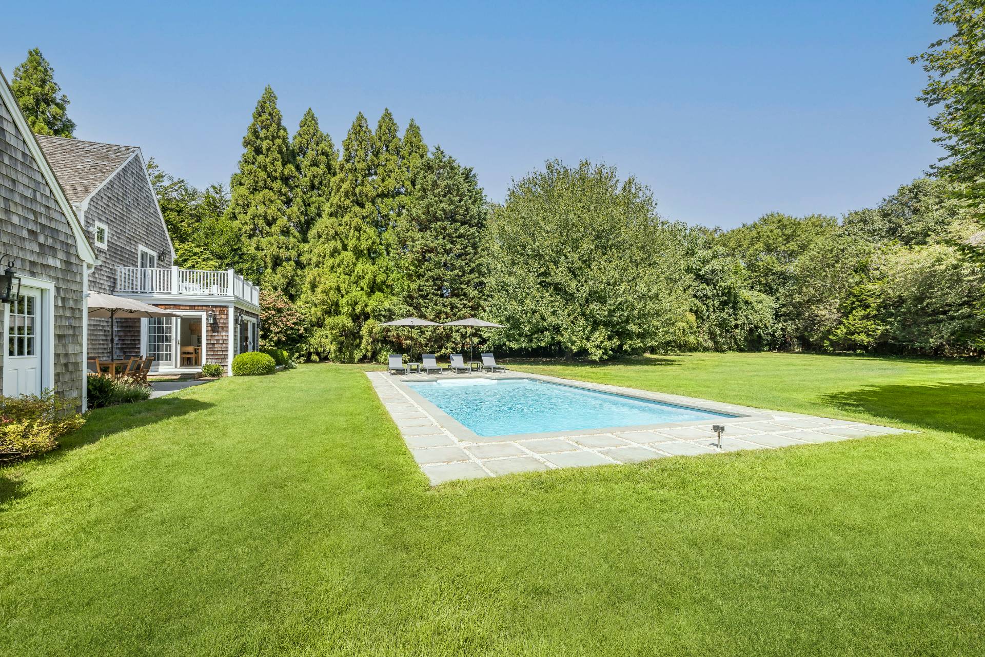 10 Aelfie's Way Bridgehampton, NY 11932 - Photo 7 of 31 a view of yard with swimming pool and green space