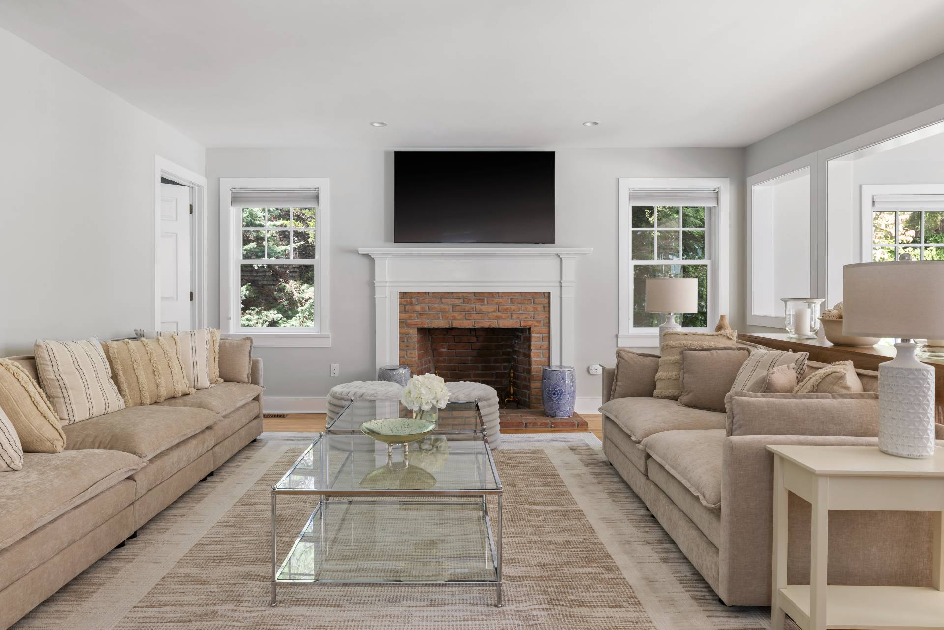 10 Aelfie's Way Bridgehampton, NY 11932 - Photo 10 of 31 a living room with furniture fireplace and window