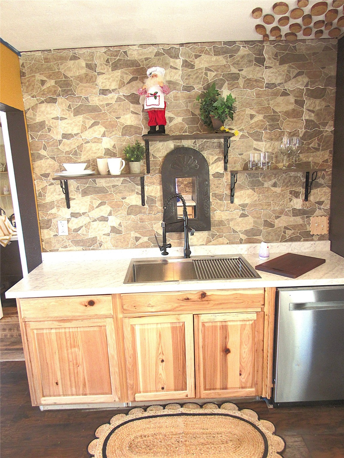 2503 River Crest Houston, TX 77338 - Photo 17 of 35 a bathroom with a granite countertop sink and a mirror