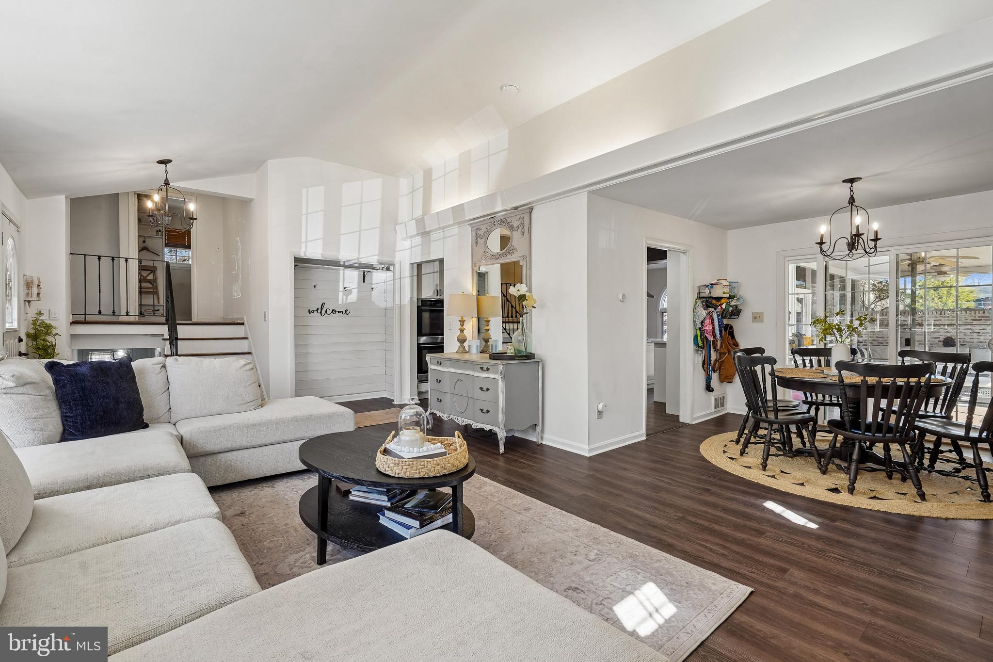 4002 Old Mill Road Alexandria, VA 22309 - Photo 5 of 27 Living Room and Dining Room Views