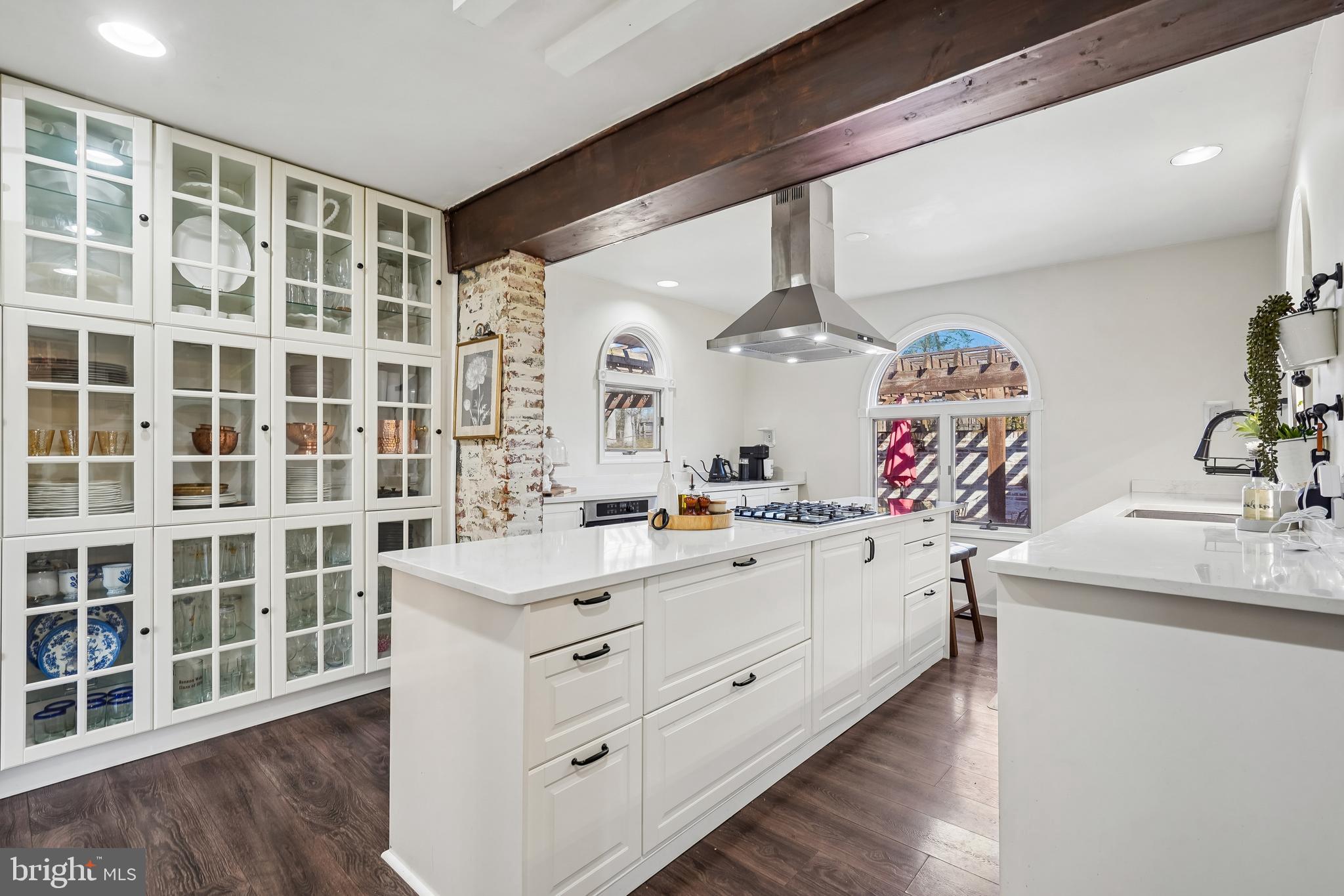 4002 Old Mill Road Alexandria, VA 22309 - Photo 7 of 27 Beautiful Kitchen with Built-in and Beam