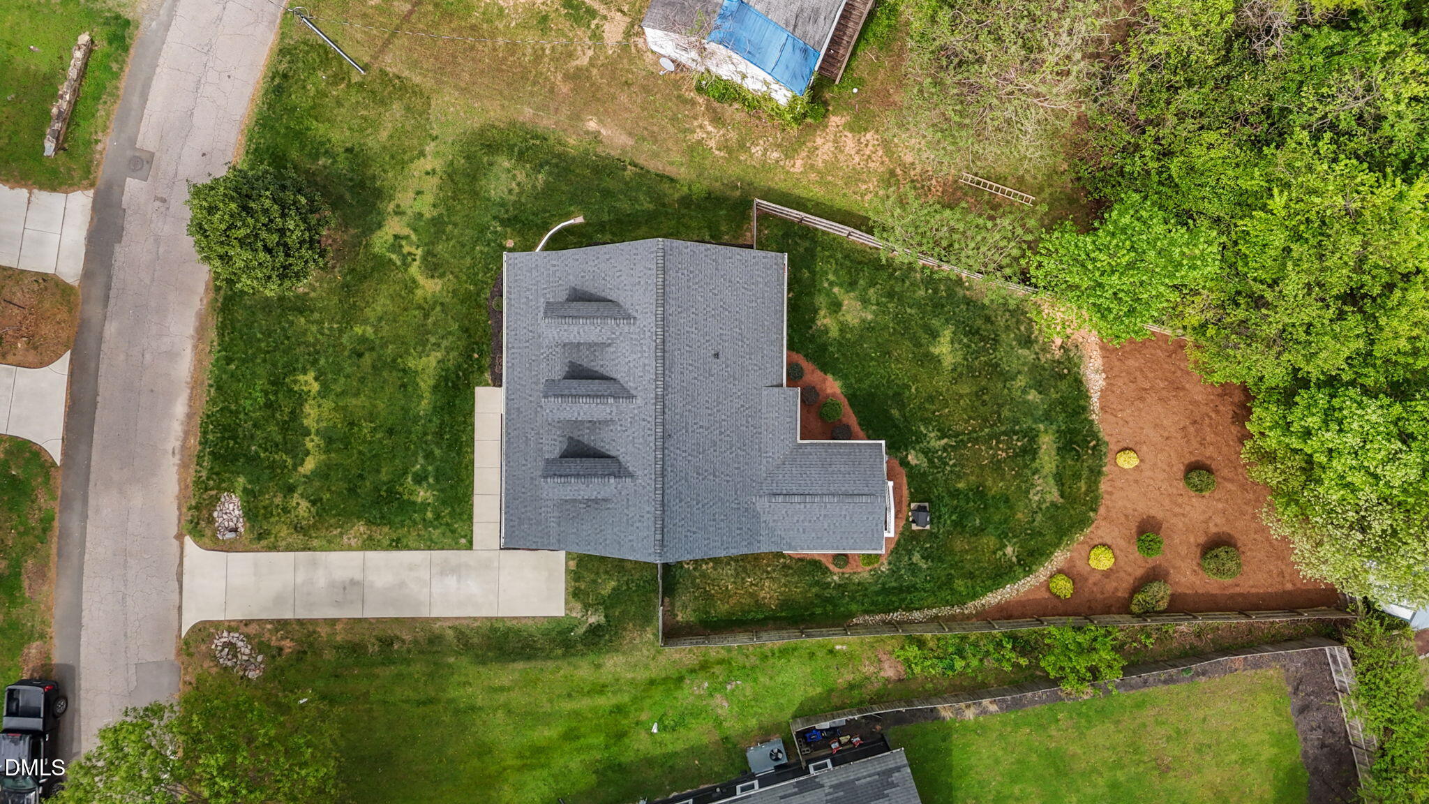 804 Hartford Road Raleigh, NC 27610 - Photo 24 of 26 an aerial view of a house