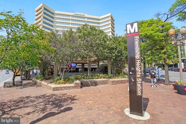 a view of a building with a swimming pool