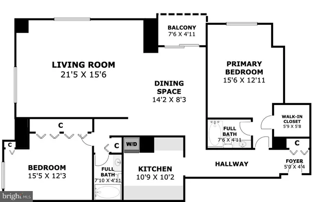 $499,900 | 4601 North Park Avenue, Unit 1019, Chevy Chase, MD 20815