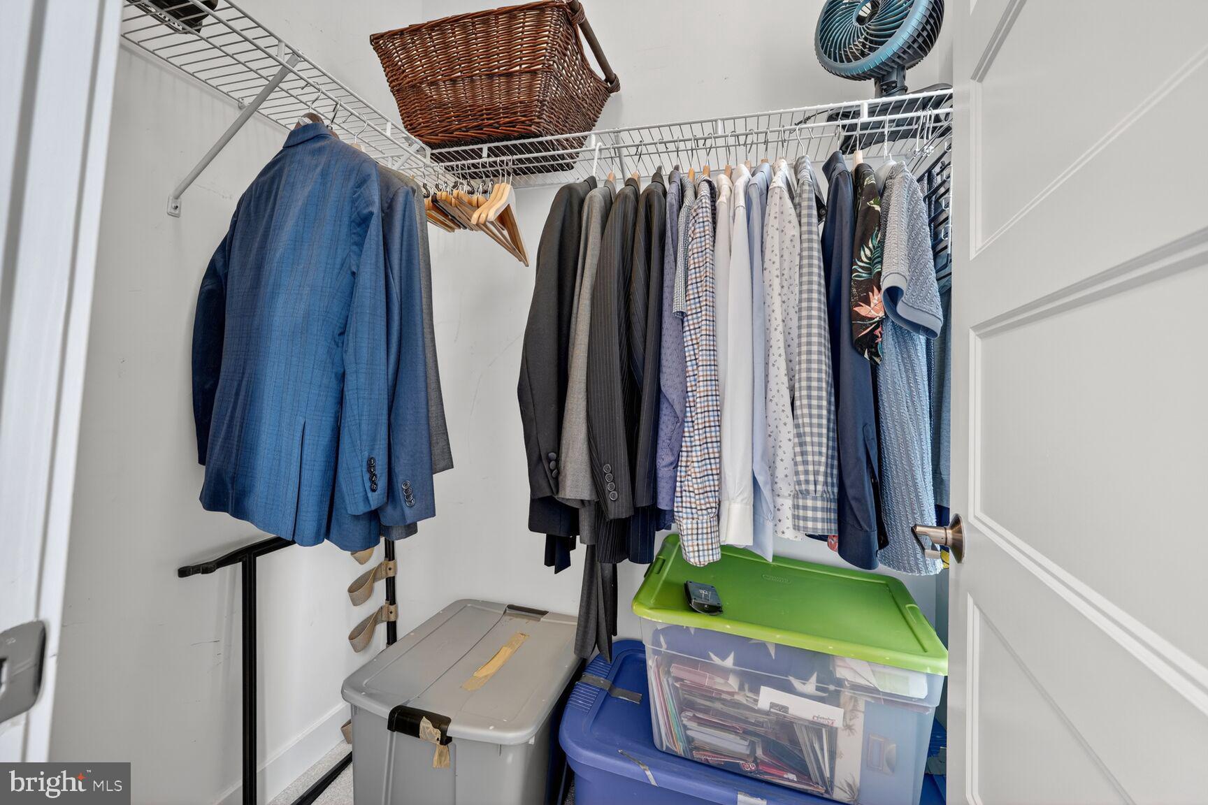 3328 7th Street Northeast Washington, DC 20017 - Photo 17 of 30 a view of walk in closet with clothes and shoes