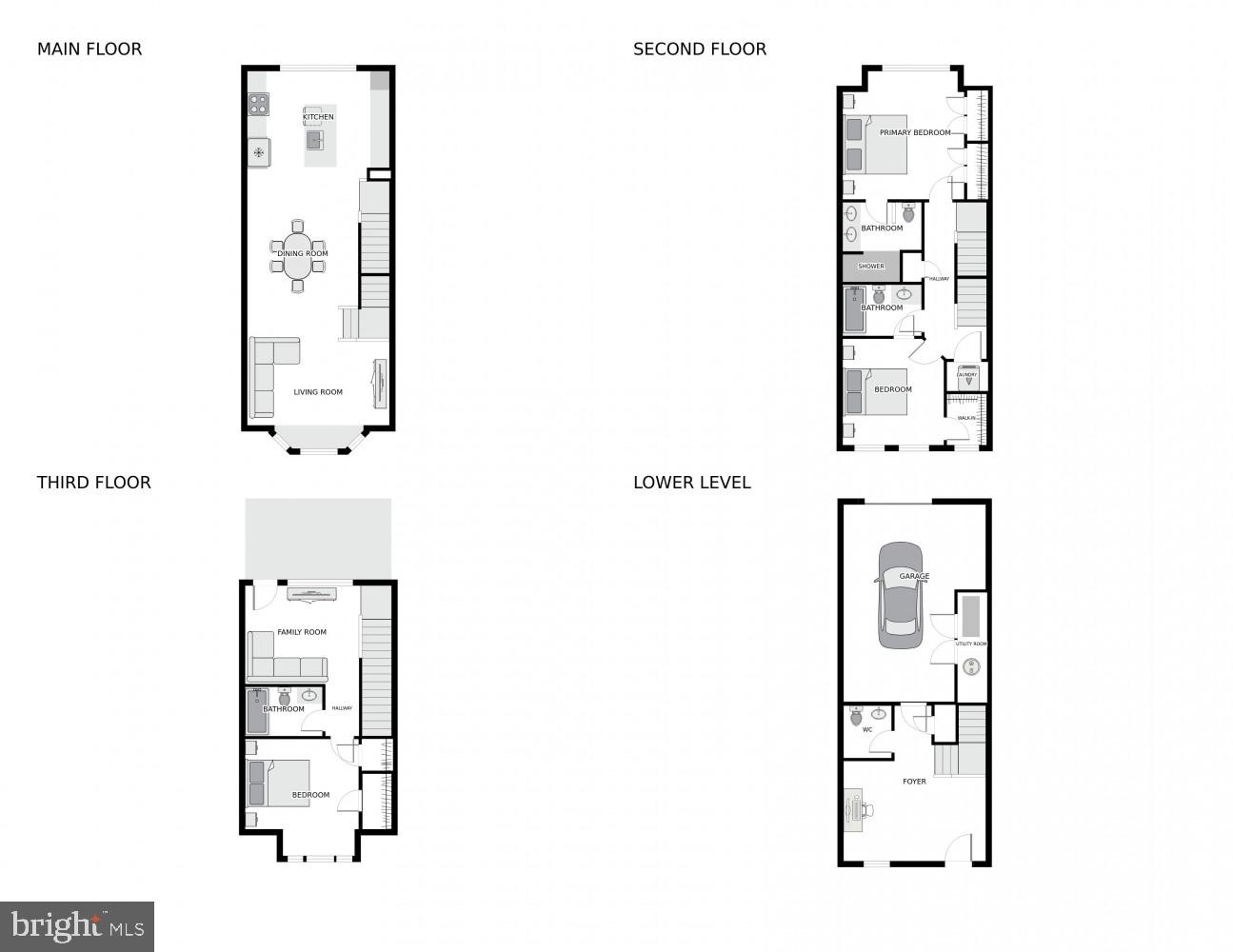 3328 7th Street Northeast Washington, DC 20017 - Photo 30 of 30 a picture of a bench in a white wall
