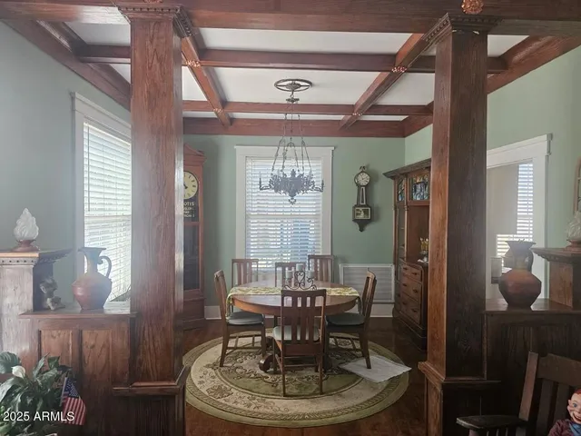 a storage room with washer and dryer