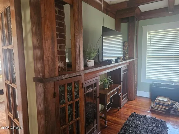 a view of living room and front door