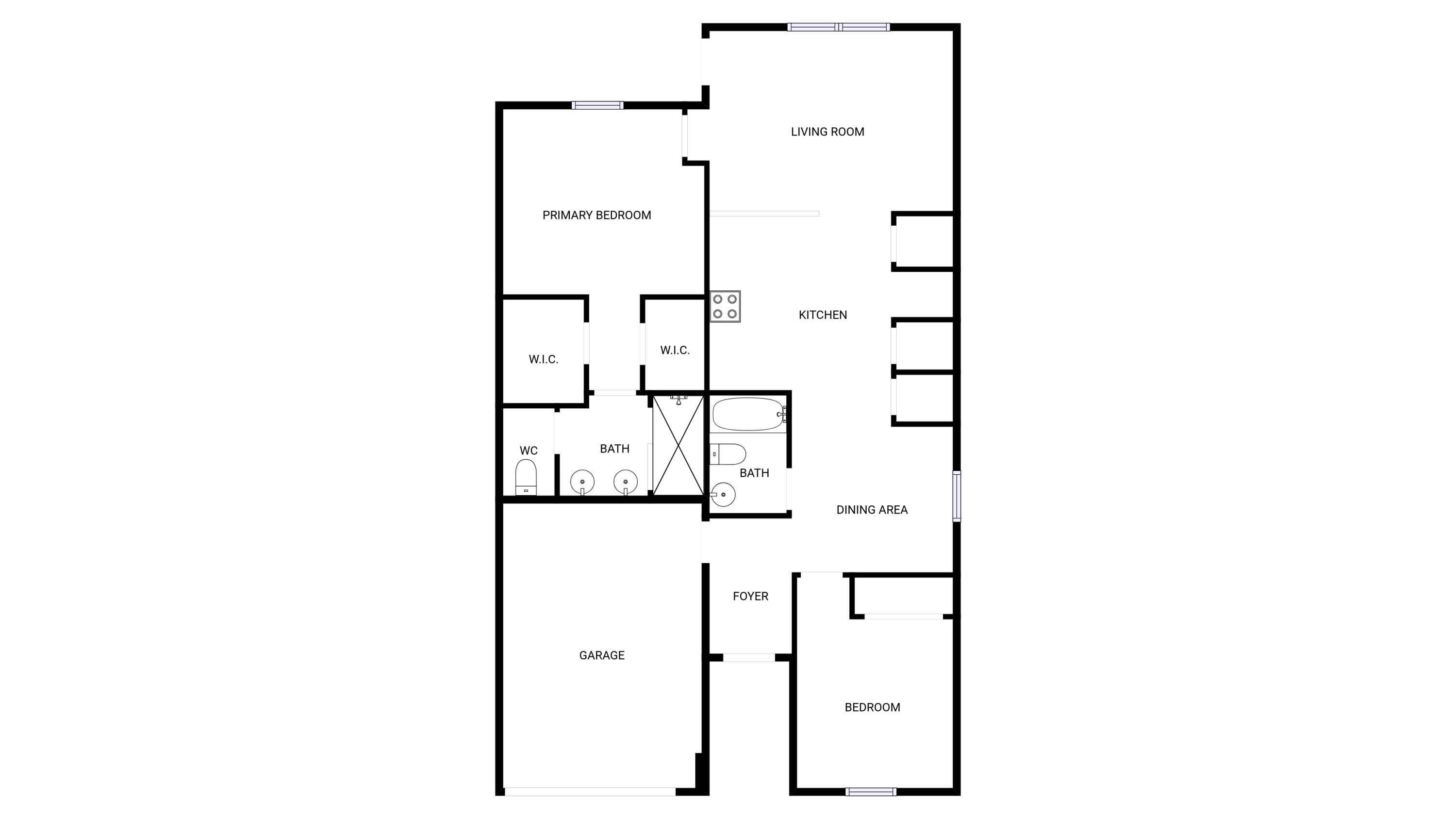 758 Northeast Hawks Ridge Way Port St. Lucie, FL 34983 - Photo 19 of 19 floor plan 758