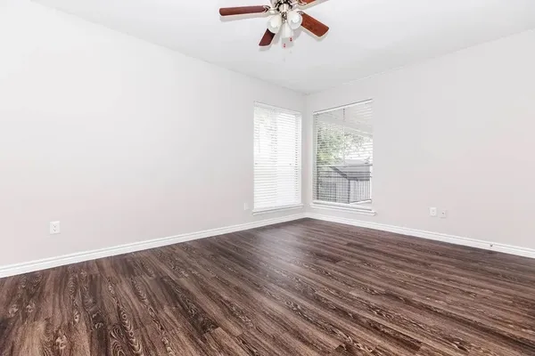 a view of small space with racks on the wall