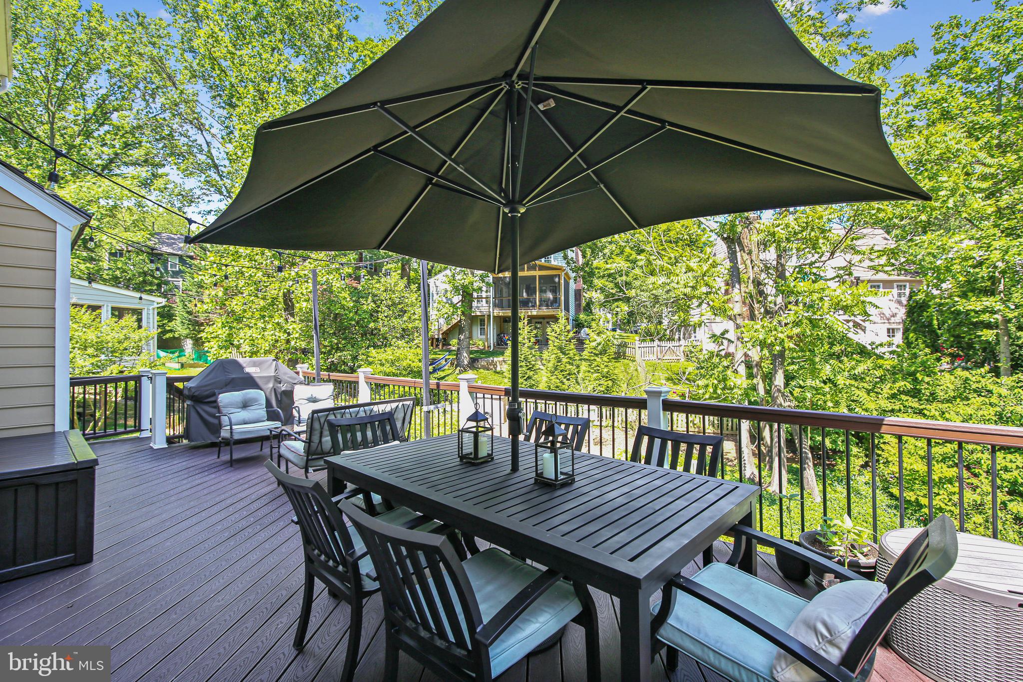 11693 Stockbridge Lane Reston, VA 20194 - Photo 55 of 59 Deck Overlooking Landscaped Yard