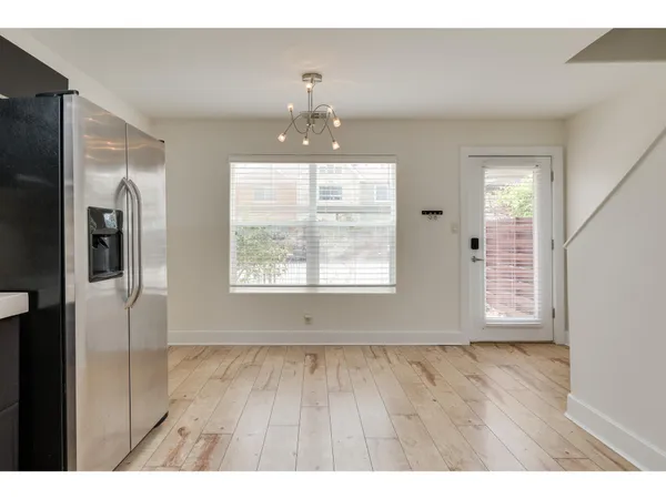 a view interior of a house with wooden floor
