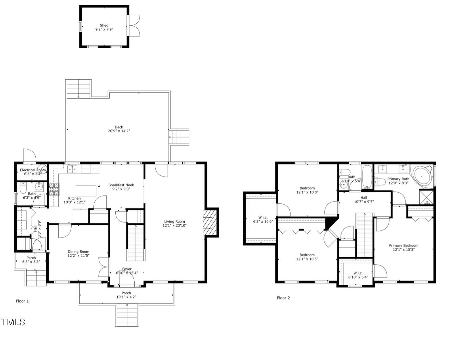2812 Tryon Pines Drive Raleigh, NC 27603 - Photo 50 of 50 Floor plan png
