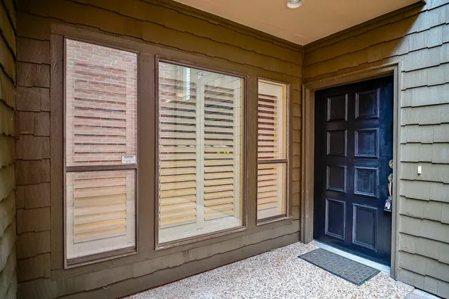 a view of front door of house