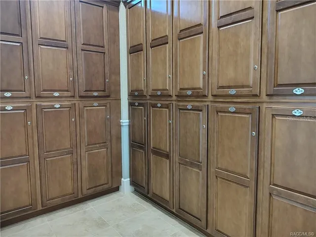 a view of a closet area