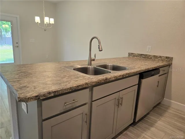 a close view of sink and tap