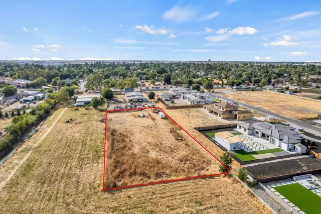 an aerial view of a city