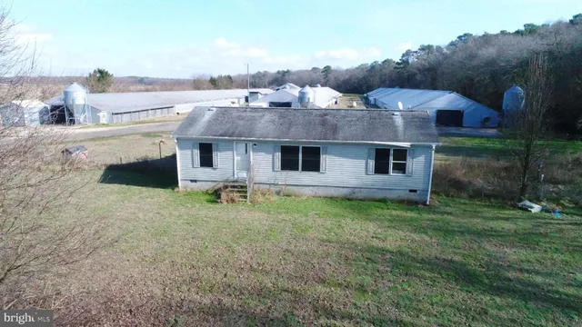 a view of a house with a backyard