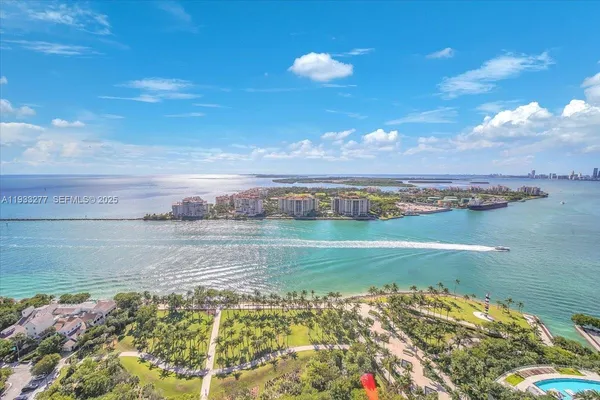 a view of a lake with a mountain