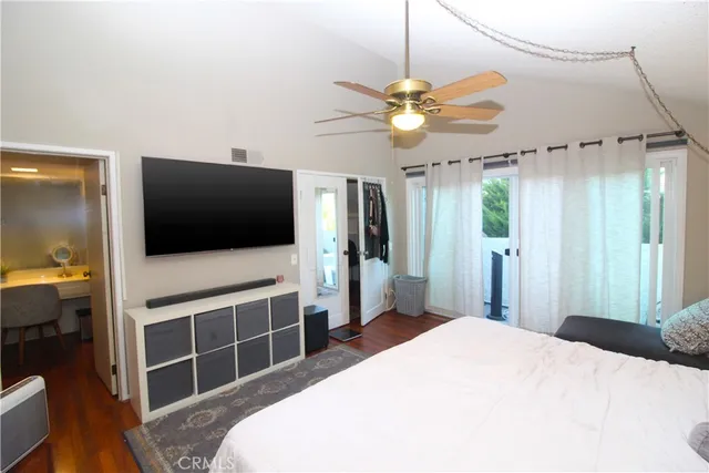 a bathroom with a sink double vanity and a mirror