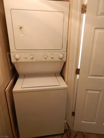 a close up view of washer and dryer