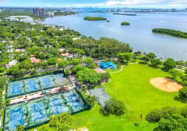 view of a lake with houses