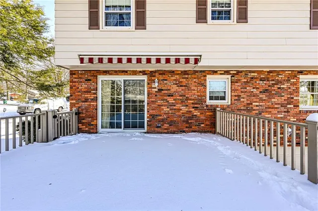 a view of a house with a porch
