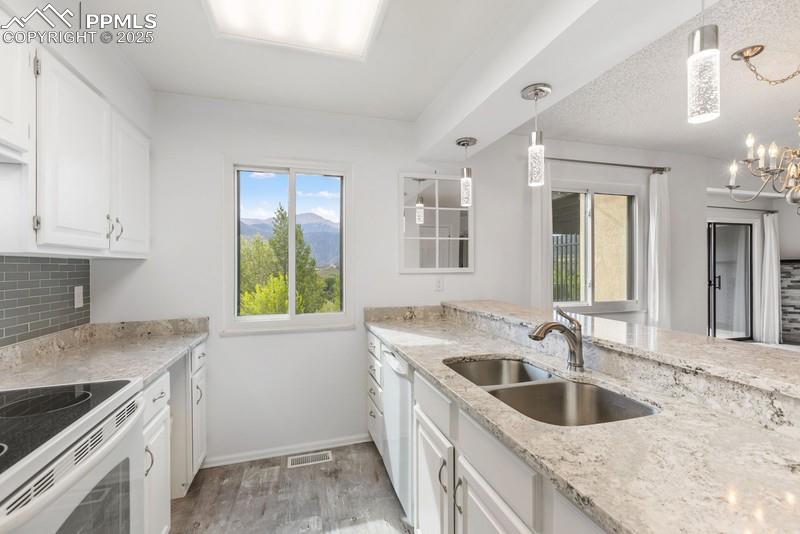 938 Fontmore Road, Unit B Colorado Springs, CO 80904 - Photo 17 of 30 a kitchen that has a sink and a stove