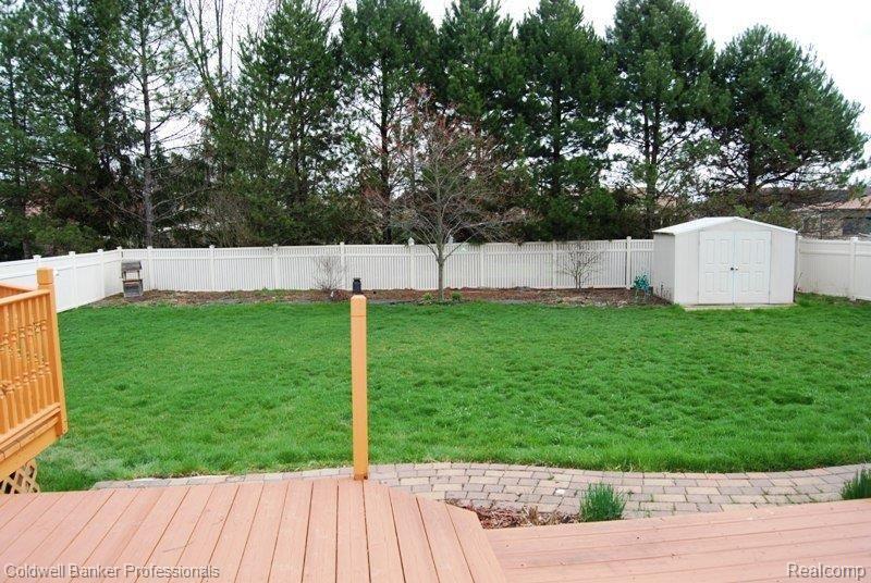 View of Fenced Back Yard