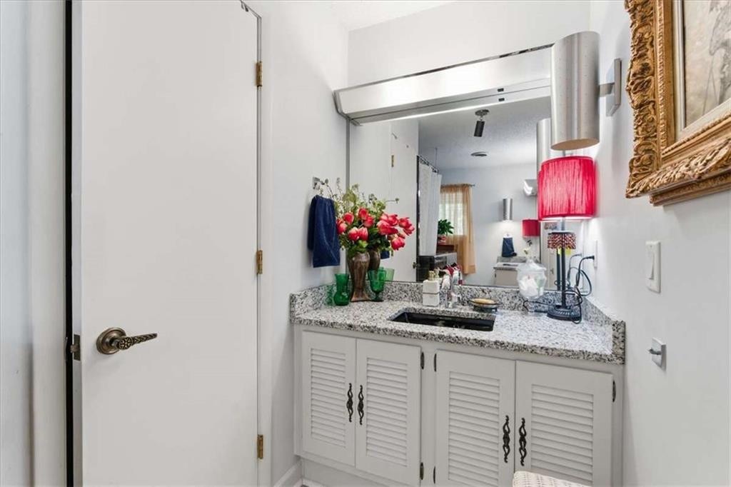 1509 High Point Road Bowdon, GA 30108 - Photo 20 of 47 a bathroom with a sink vanity and a mirror