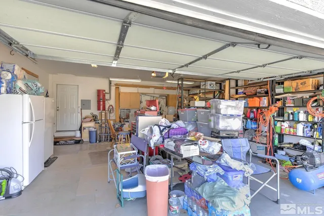 a view of a storage in a room