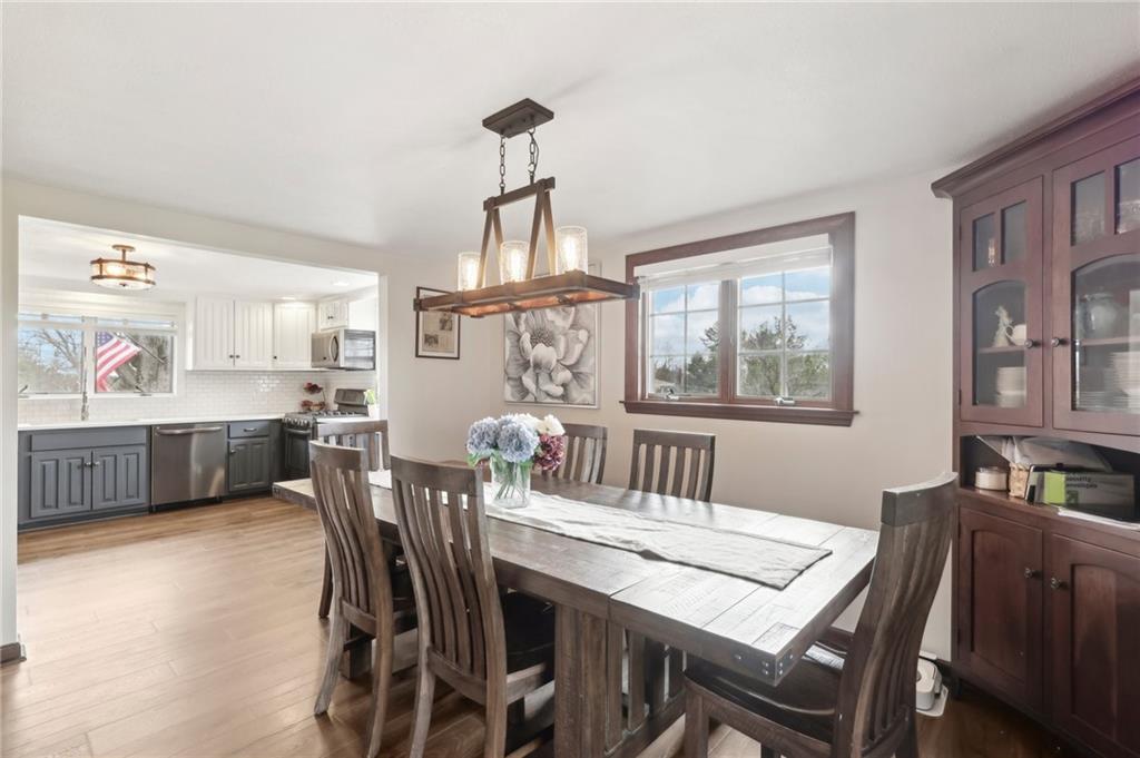378 Mingo Church Road Finleyville, PA 15332 - Photo 16 of 48 a view of a dining room with furniture window and wooden floor