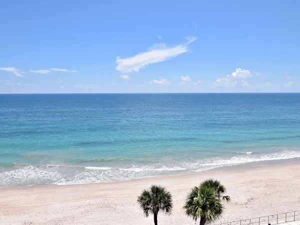 a view of a terrace with outdoor space