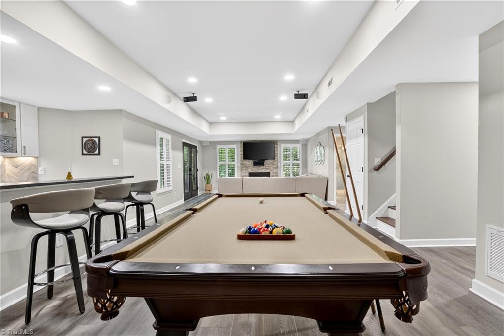 8508 Rosedale Drive Oak Ridge, NC 27310 - Photo 31 of 50 Rack 'em up—game night has a home.