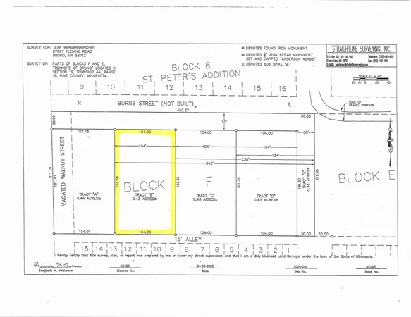 $18,500 | Tbd-lot B Burns Street, Bruno, MN 55712