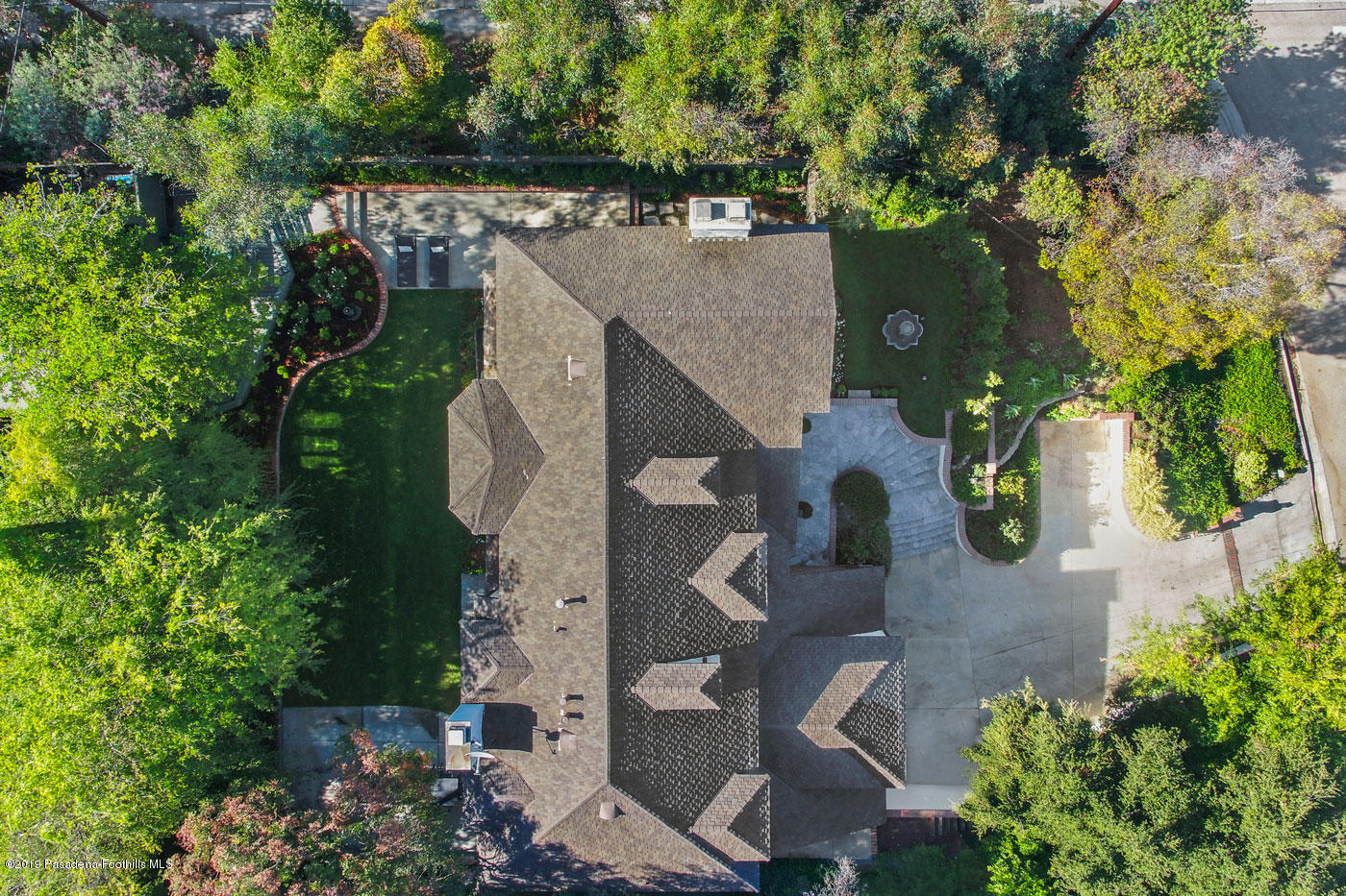 45 Club Road Pasadena, CA 91105 - Photo 35 of 36 an aerial view of a house with yard swimming pool and outdoor seating