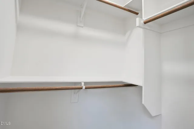 a close view of closet