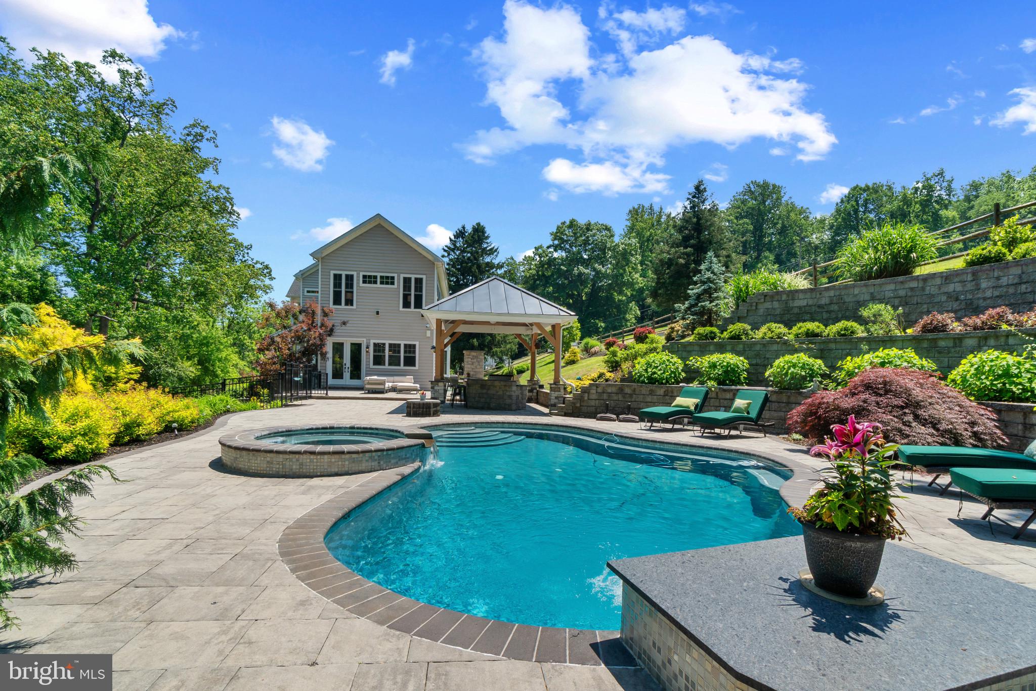 10907 Hollow Road Cockeysville, MD 21030 - Photo 48 of 57 a view of a house with swimming pool and sitting area
