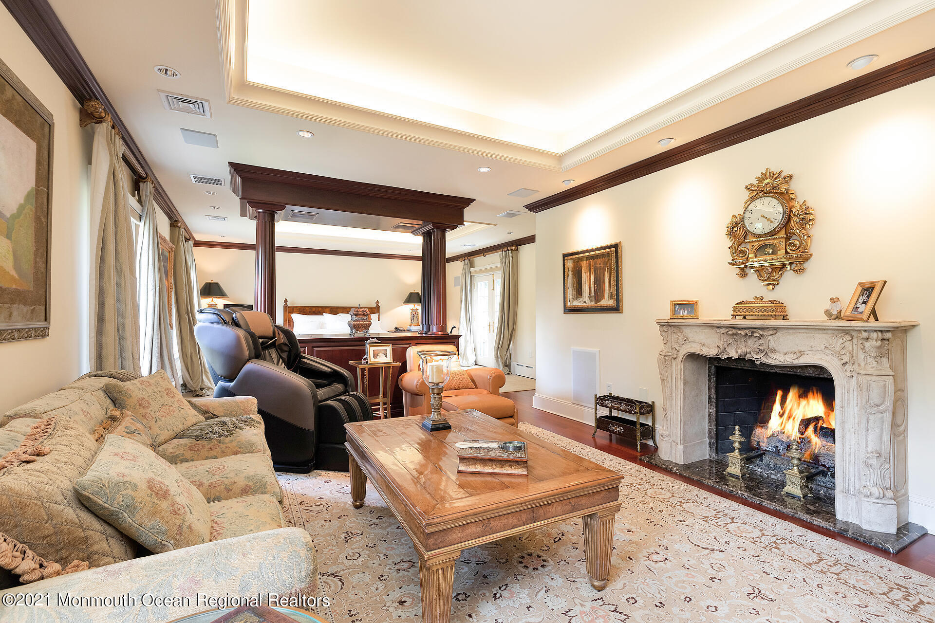 16 A Buttonwood Lane Rumson, NJ 07760 - Photo 38 of 80 a living room with furniture and a fireplace