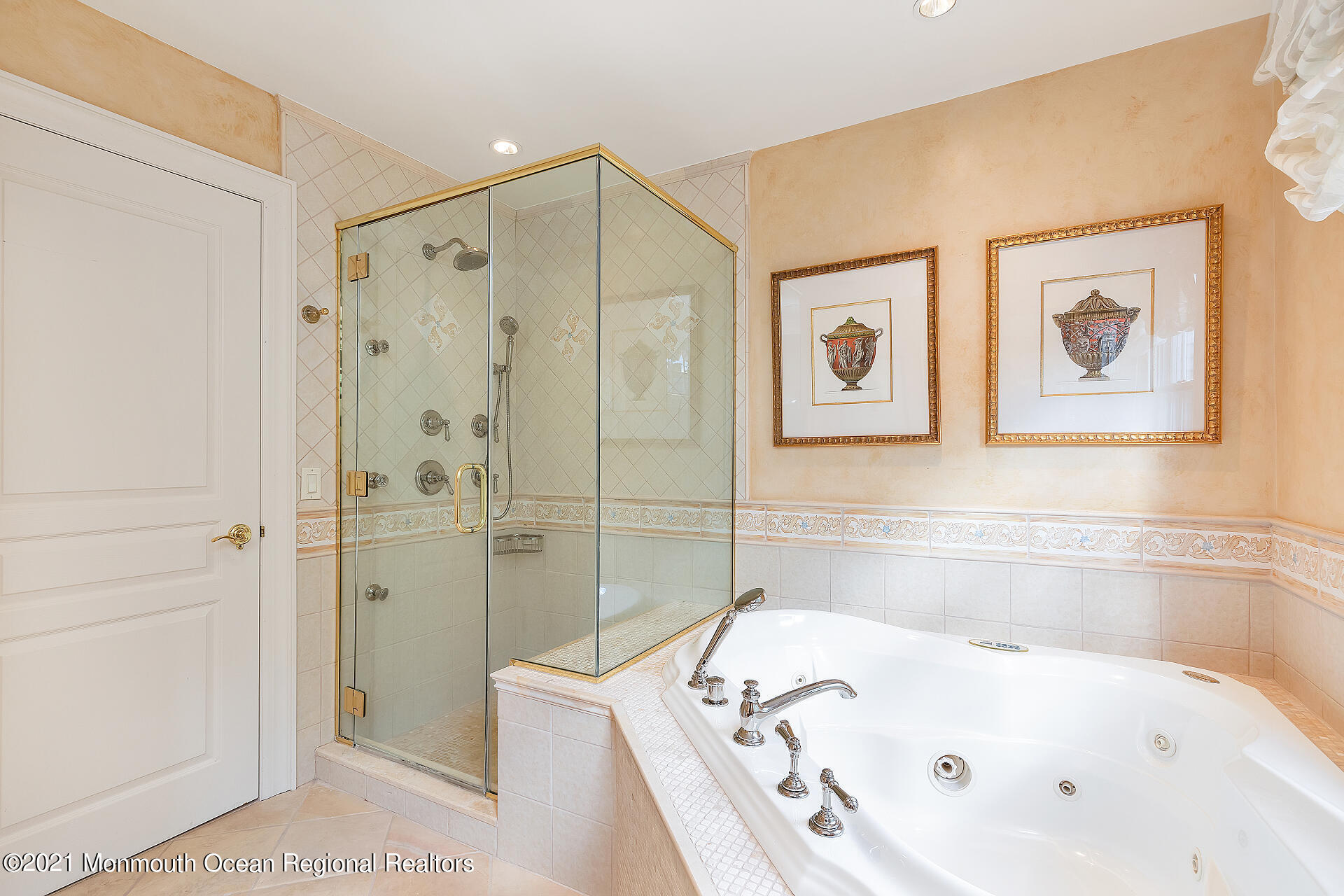 16 A Buttonwood Lane Rumson, NJ 07760 - Photo 46 of 80 a bathroom with a tub a sink and a shower