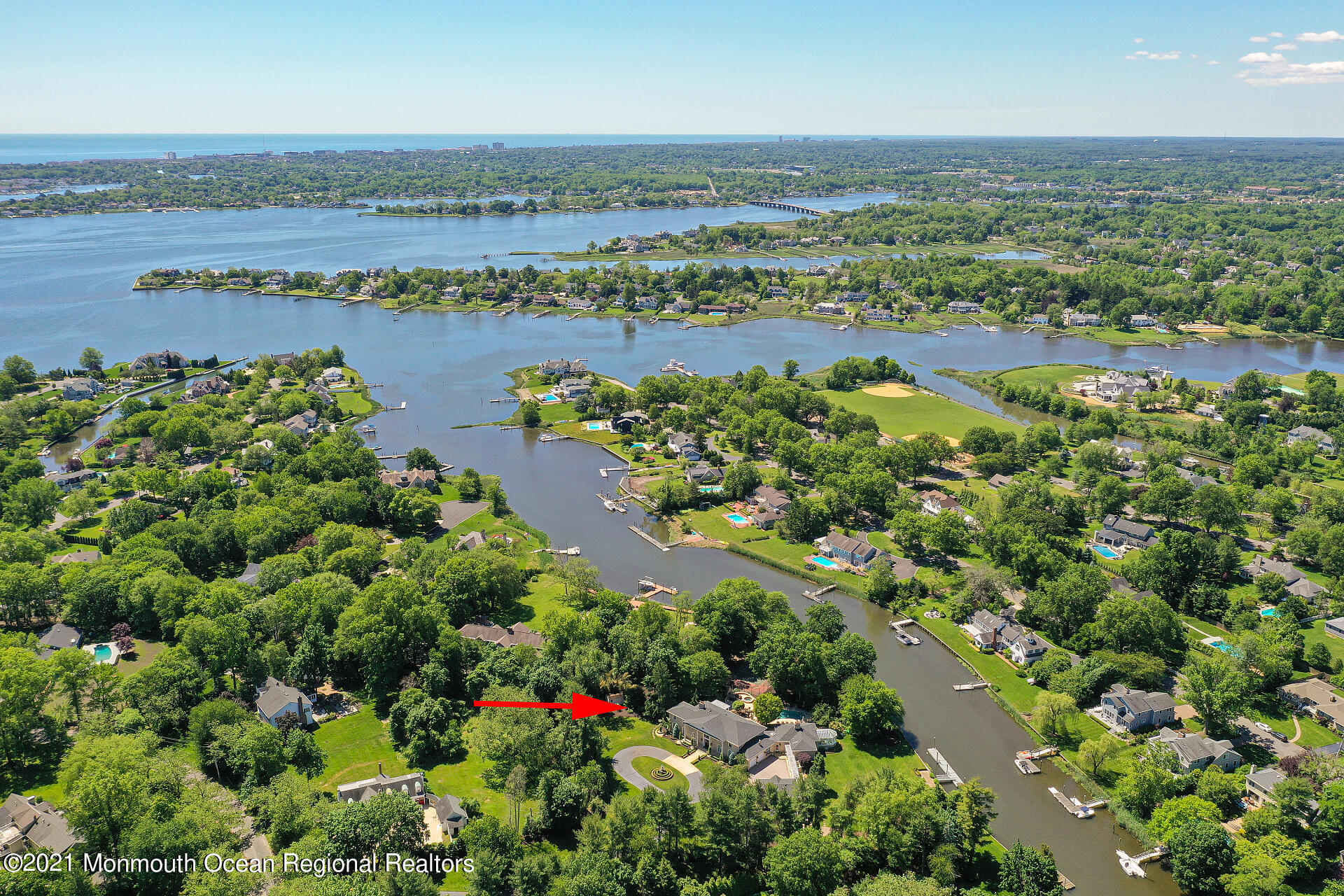 16 A Buttonwood Lane Rumson, NJ 07760 - Photo 78 of 80 an aerial view of a city
