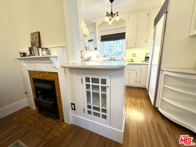 a room with table and chairs