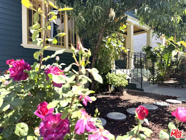 a backyard of a house