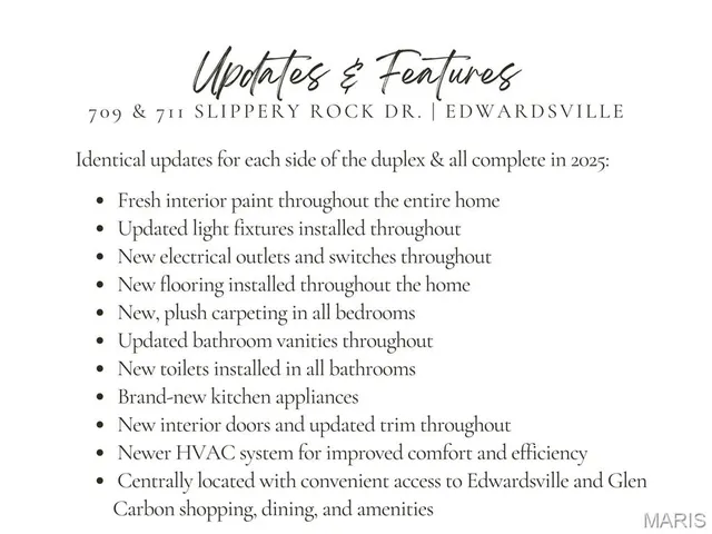 $475,000 | 709-711 Slippery Rock Drive, Edwardsville, IL 62025