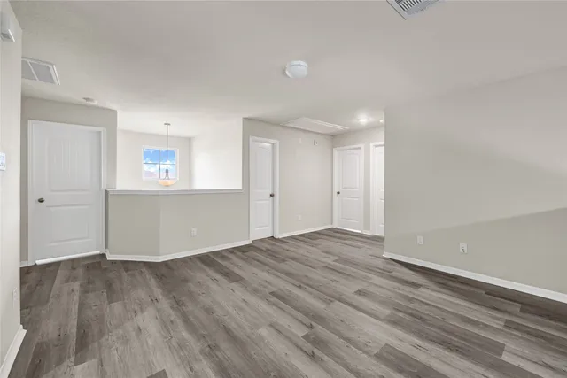 wooden floor in an empty room with wooden floor