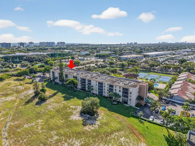 an aerial view of a city