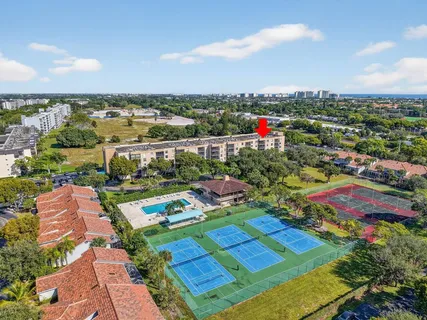 an aerial view of a city